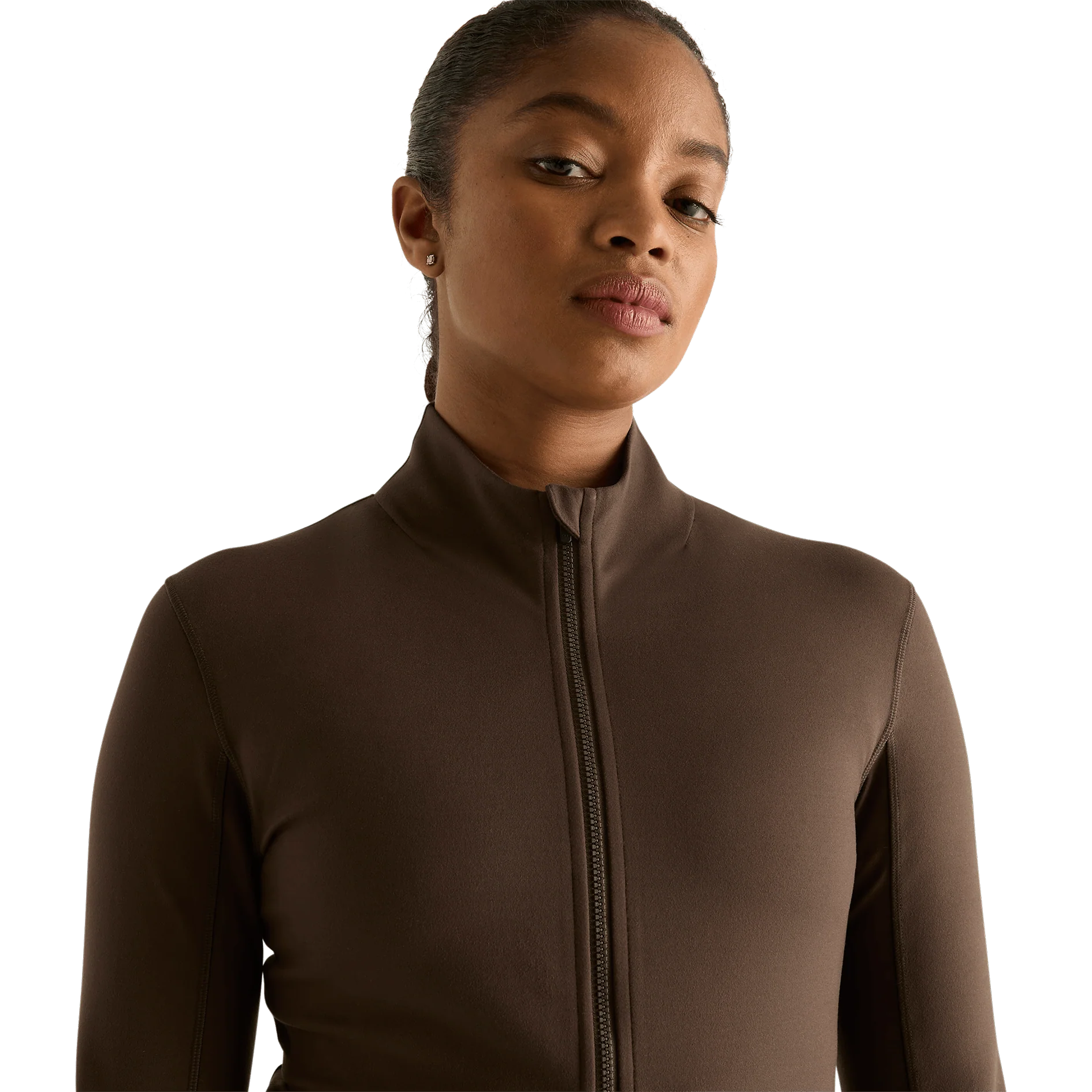 Women's Matte Zip-Up Jacket - Image 4